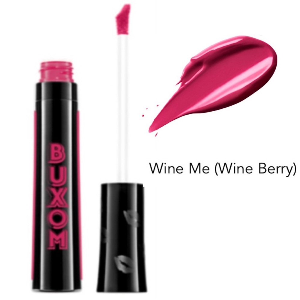 💋2/$25 NEW Buxom “Wine Me” Va-Va-Plump Shiny Liquid Lipstick